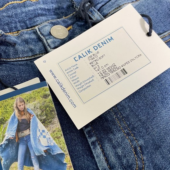 Calik Denim High Rise Crop Jean - Picture 4 of 5